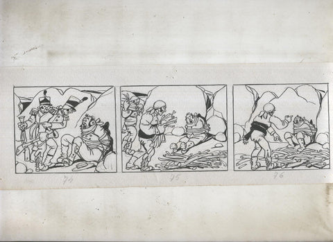 Dibujo numero 28 original de Mendez Alvarez para Diego Corrientes