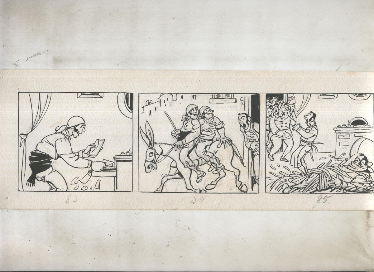 Dibujo numero 31 original de Mendez Alvarez para Diego Corrientes