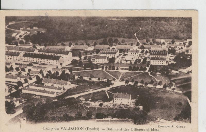 Postal 008587: Camp du Valdahons, Batiment des Officiers et Mess