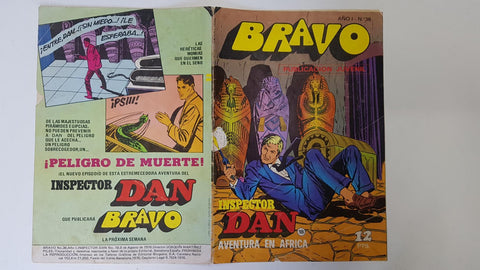 Bravo serie Inspector Dan numero 18: Aventura en Africa (numerado 1 en interior)