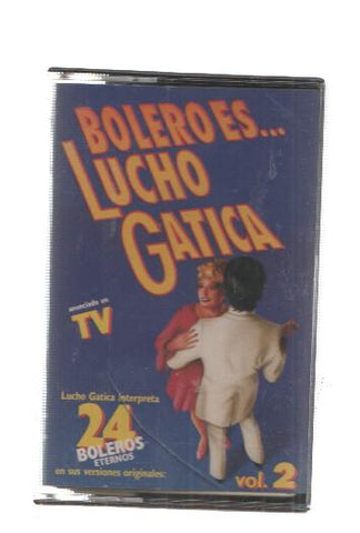 Cassette: Emi: Bolero es ... Lucho Gatica vol 2, 24 boleros eternos - Sabor a mi, La montaña, Ofrenda