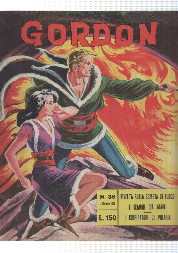 Fratelli Spada: Flash Gordon num 36, año 1965 - Rivolta sulla cometa di fuoco, M. Caria. In appendice 20000 Leghe Sotto i Mari