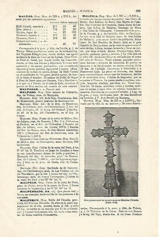 LAMINA ESPASA 18580: Cruz de la parroquia de Malpica Toledo