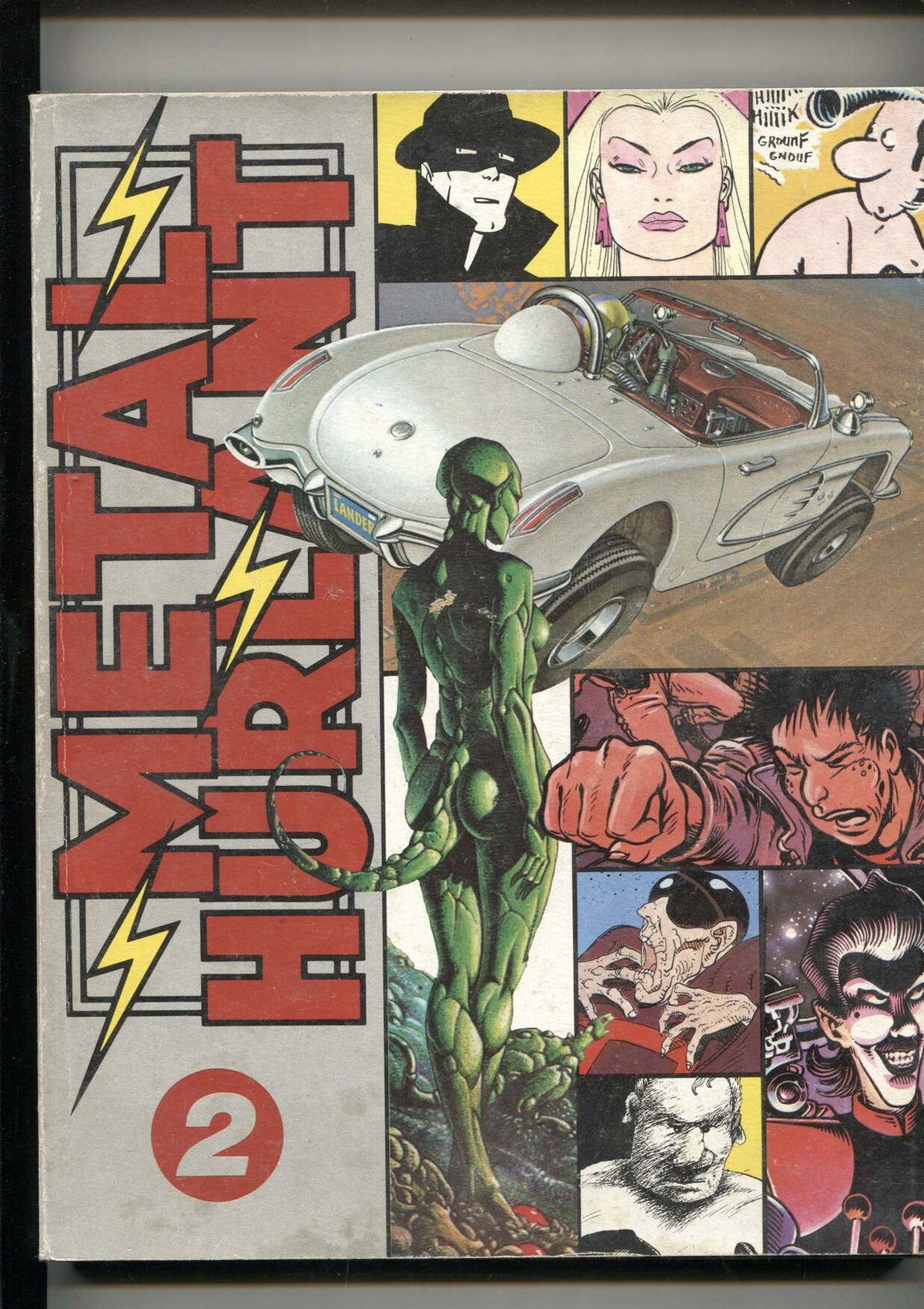 Metal Hurlant revista retapado numerado 02 con los numeros 06 al 08