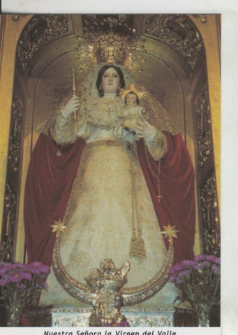 Postal 009673: Virgen Ntra Sra del Valle, patrona de Hinojos, Huelva