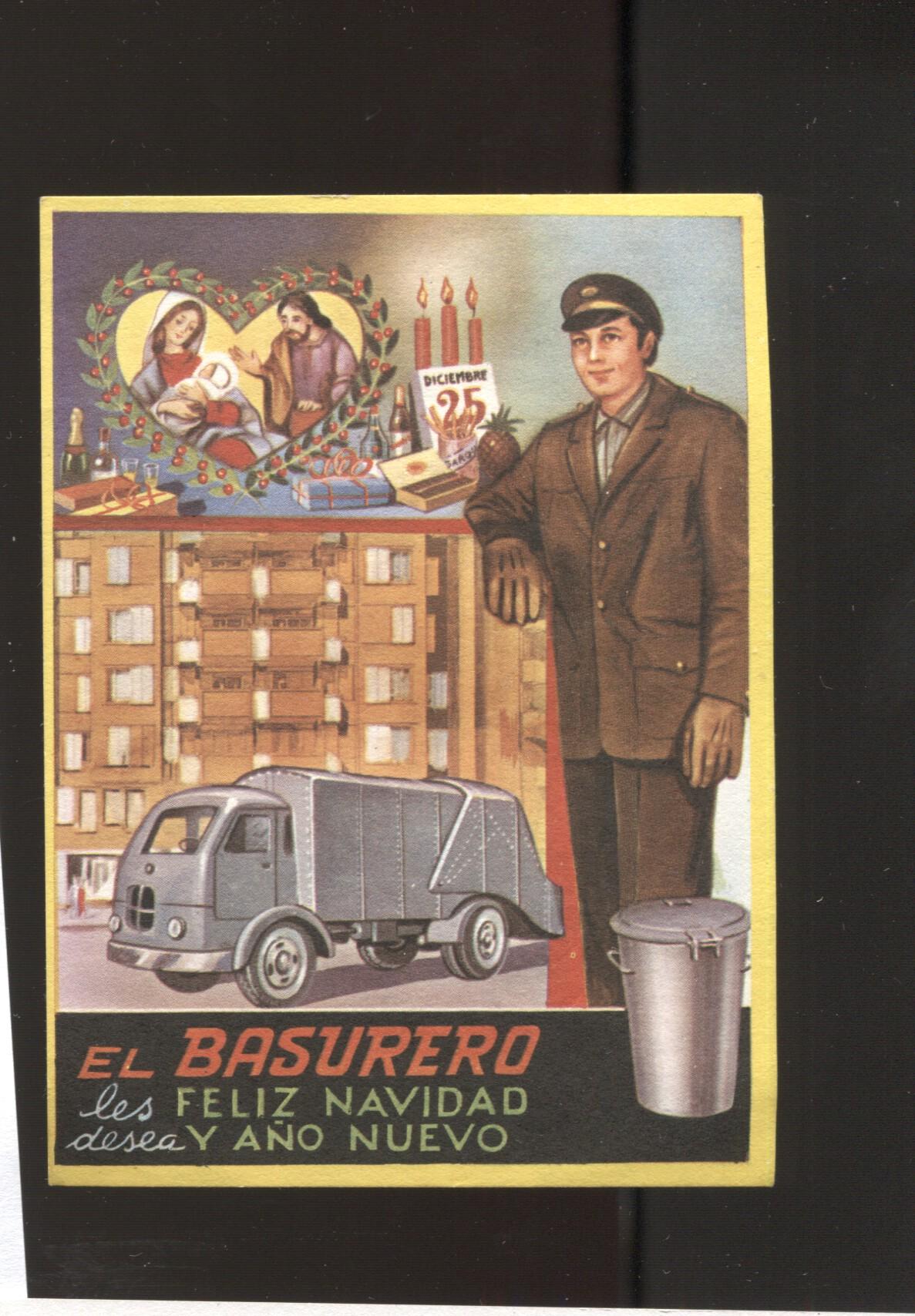 Felicitacion de Navidad de 1974 de El Basurero