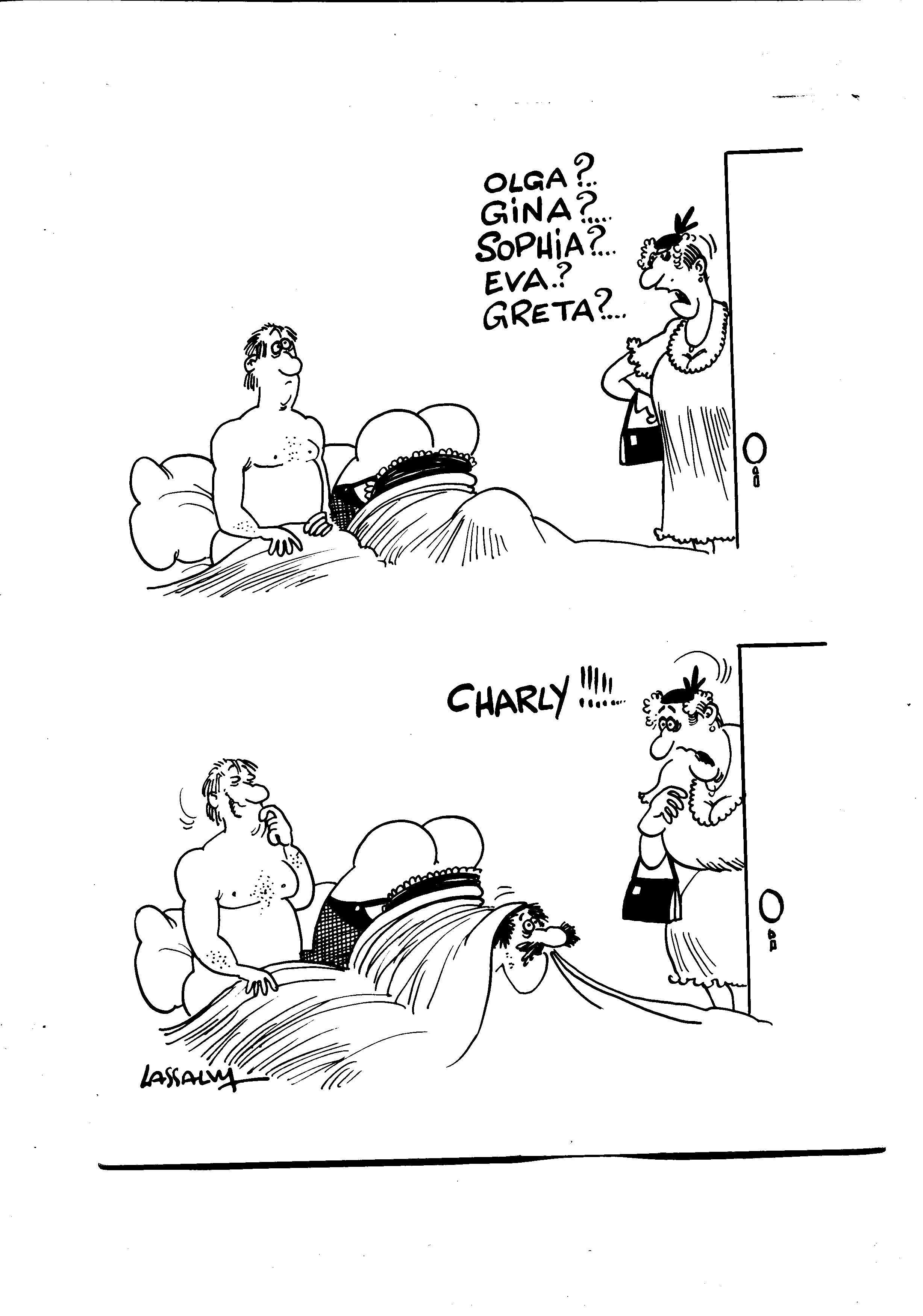 Cartulina con ilustracion de Lassalvy (numerado 130 en trasera)