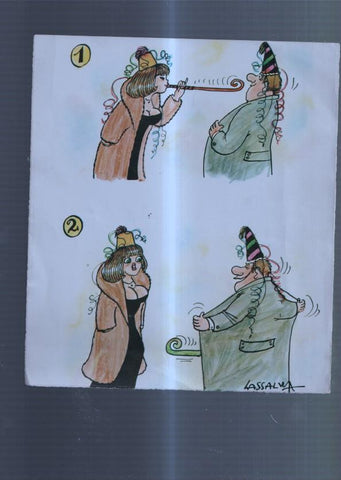 Dibujo : Lassalvy (numerado 128 en trasera)