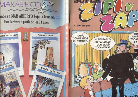 Super Zipi y Zape numero 059 (numerado 2 en trasera): conserva cromos donde esta Wally ahora