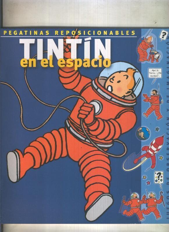 Pegatinas reposicionables de Tintin en el espacio. VER DETALLE COMPLETO DEL APUNTE