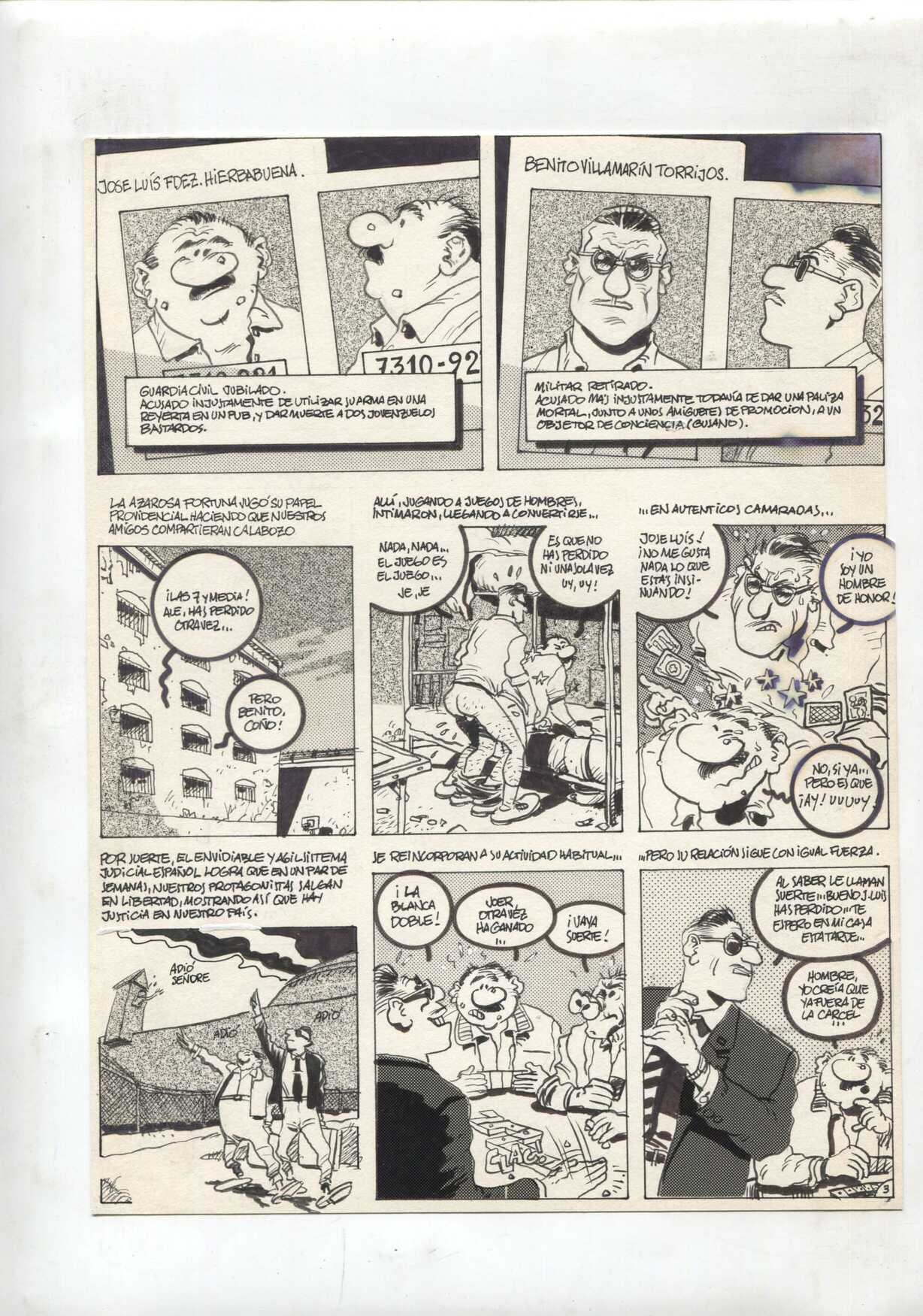 Dibujo Original: autor revista Makoki ? numerado 33 en trasera