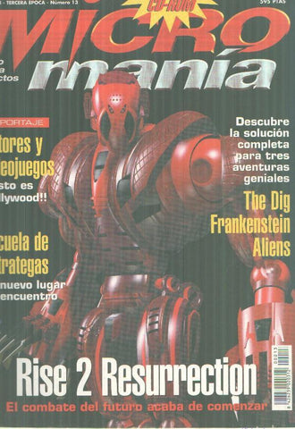 Micromania, 3ª epoca numero 13, sin el CD ROM