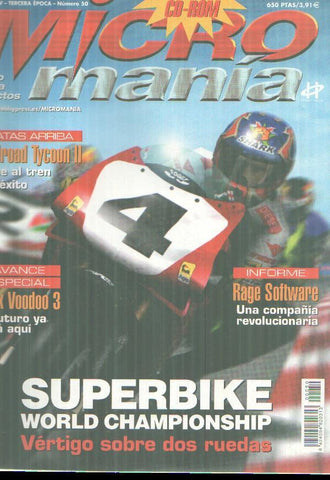 Micromania, 3ª epoca numero 50, sin el CD ROM, conserva el suplemento