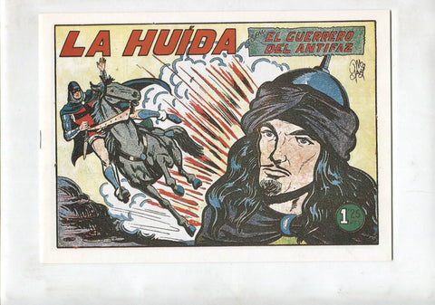 Facsimil: El Guerrero del Antifaz numero 167: La huida