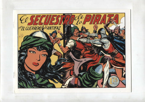 Facsimil: El Guerrero del Antifaz numero 169: El secuestro de la pirata (numerado 1 en trasera)