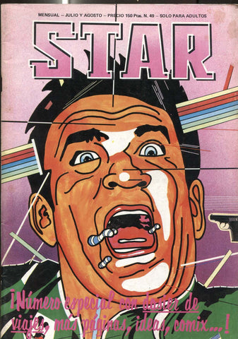 Revista Star numero 49: (numerado 1 en trasera), Junkies del Rock, Eduardo Mendoza (entrevista), Jonathan Richman,