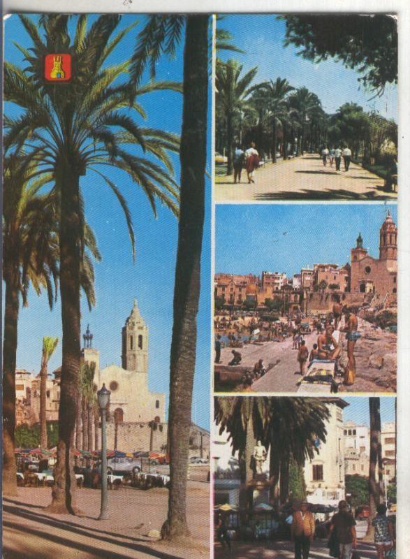 Postal 4749 : Vistas de Sitges-Barcelona