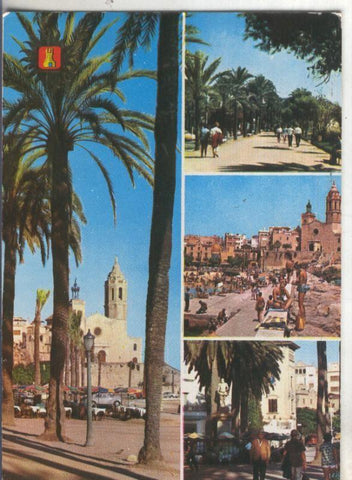 Postal 4749 : Vistas de Sitges-Barcelona