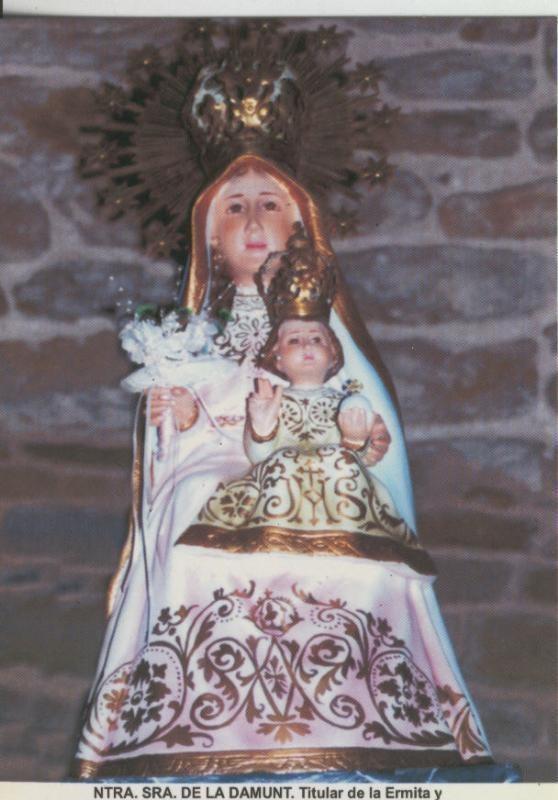 Postal 008996:  Virgen Ntra Sra de la Damunt, patrona de Flogueroles, Barcelona