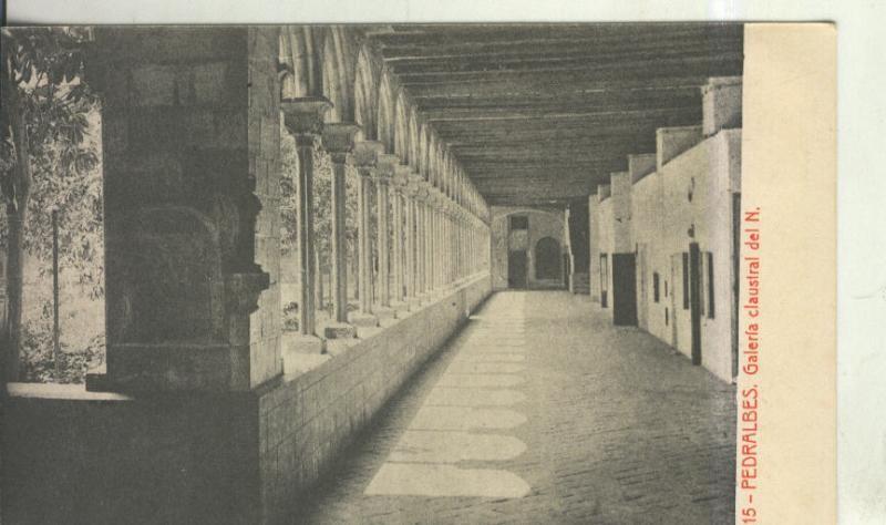 Postal 010549: Galeria claustro del monasterio de Pedrables en Barcelona