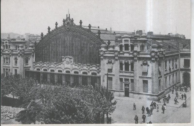 Postal 010894: Estacion del Norte de Barcelona en 1925