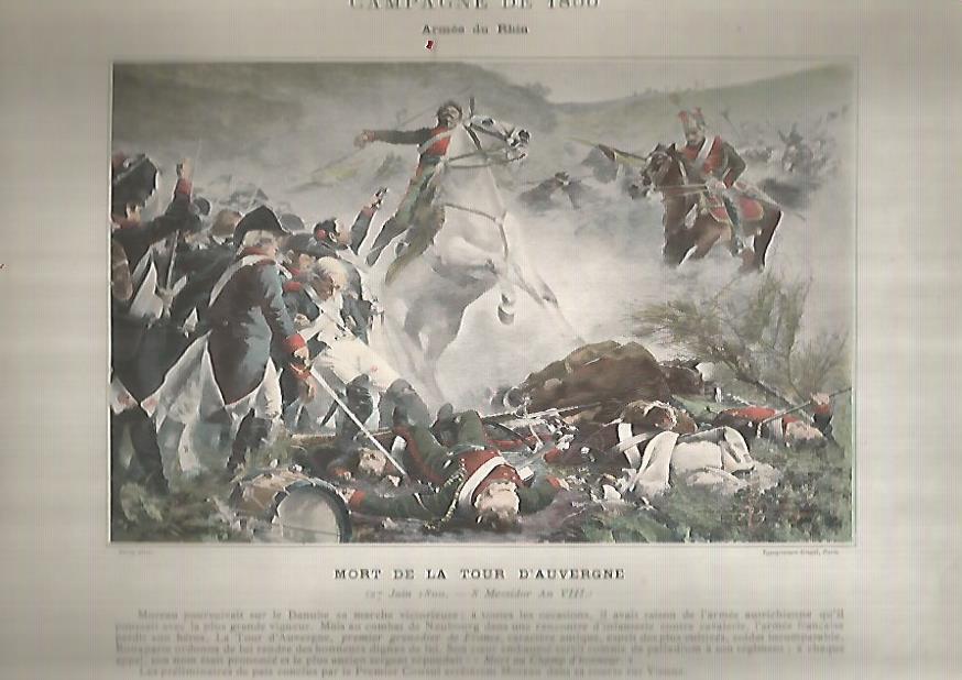 LAMINA 10407: Campaña de 1800. Muerte de la compañia de Auvergne