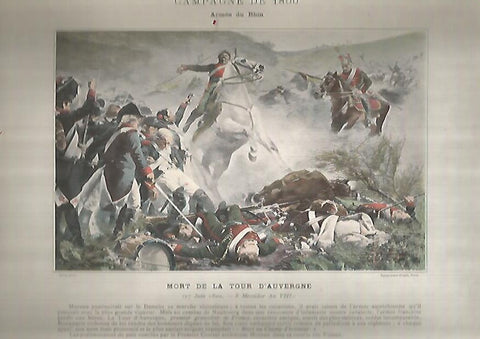 LAMINA 10407: Campaña de 1800. Muerte de la compañia de Auvergne