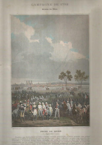 LAMINA 10417: Campaña de 1792. Toma de Spire