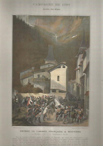 LAMINA 10418: Campaña de 1793. Entrada del ejercito frances en Mouters