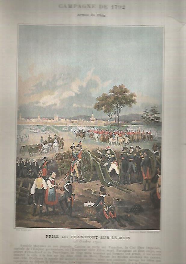 LAMINA 10419: Campaña de 1792. Toma de Francfort-sur-le-Mein