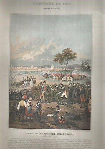 LAMINA 10419: Campaña de 1792. Toma de Francfort-sur-le-Mein