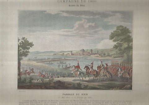 LAMINA 10428: Campaña de 1800. Paso por el Rhin