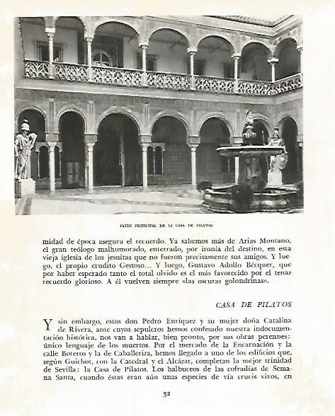 LAMINA 10711: Patio de la Casa de Pilatos en Sevilla