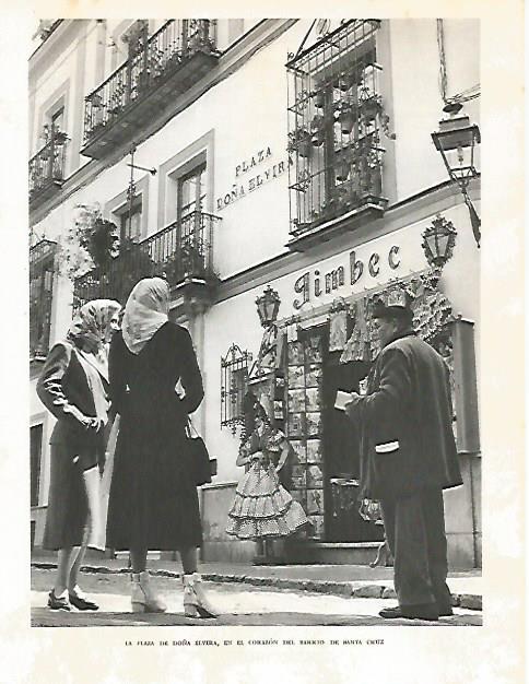 LAMINA 10732: Plaza de Doña Elvira en Sevilla