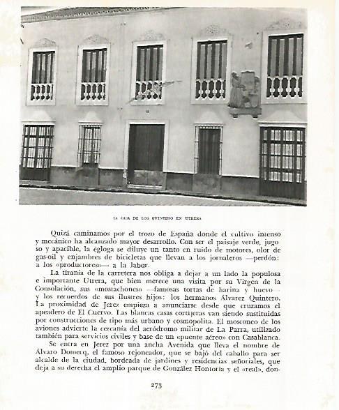 LAMINA 10809: Casa de los Quintero en Utrera