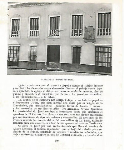 LAMINA 10809: Casa de los Quintero en Utrera