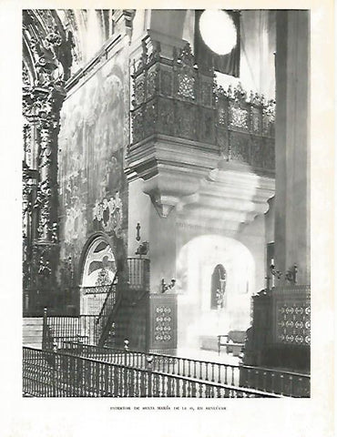 LAMINA 10820: Interior de la iglesia de Santa Maria de la O en Sanlucar