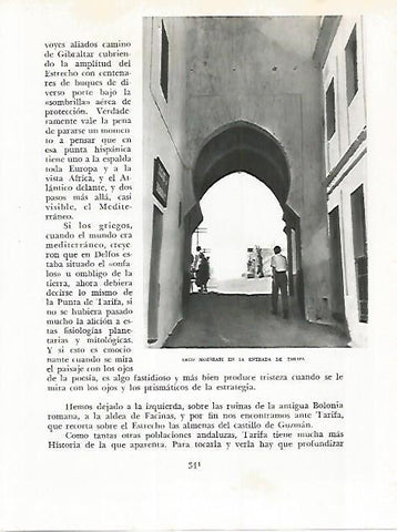 LAMINA 10835: Arco mozarabe en Tarifa