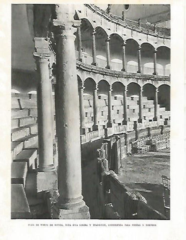 LAMINA 10861: Plaza de toros de Ronda interior