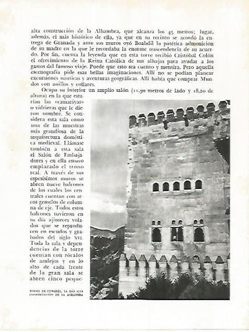 LAMINA 10871: Torre de Comares en la Alhambra