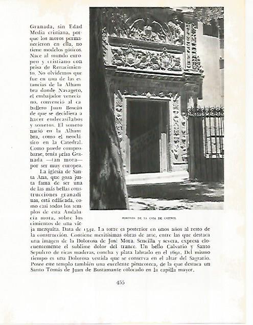 LAMINA 10880: Casa de Castril en Granada