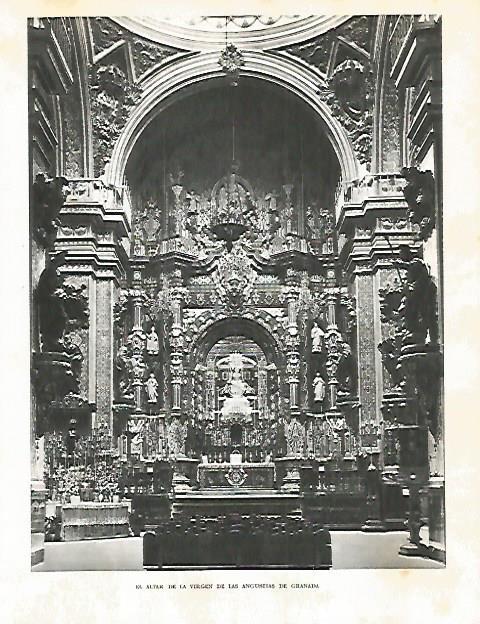 LAMINA 10897: Altar de la Virgen de las Angustias en Granada