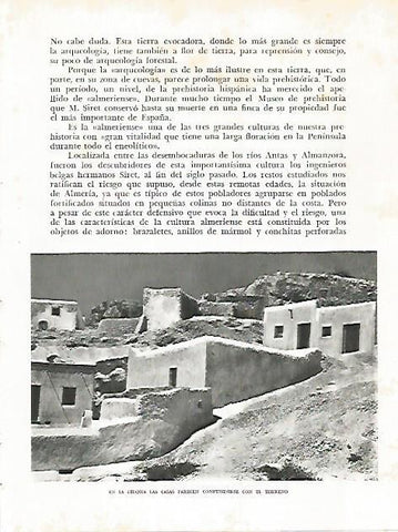 LAMINA 10905:  Casas en la Chanca de Almeria