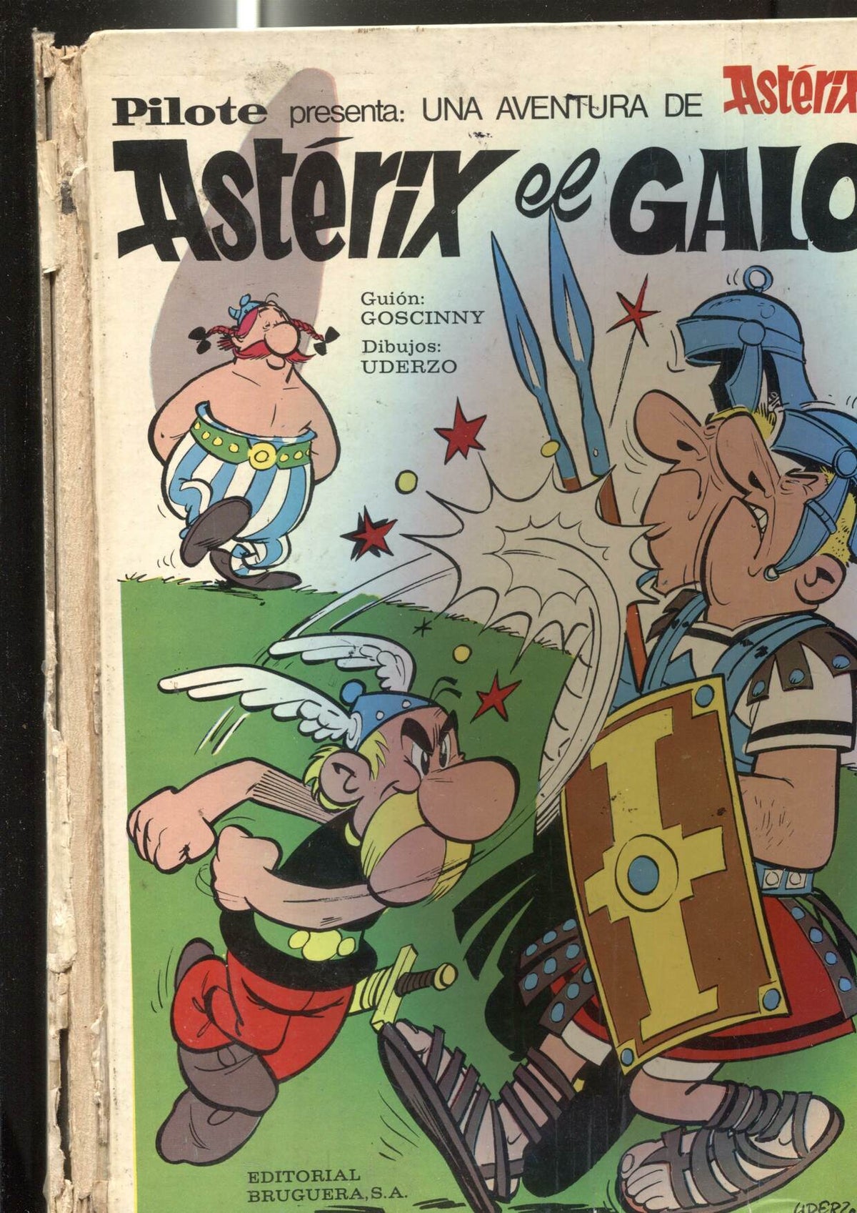 Bruguera: Coleccion Pilote: Asterix: El Galo (cubierta estropeada en especial lado lomo)