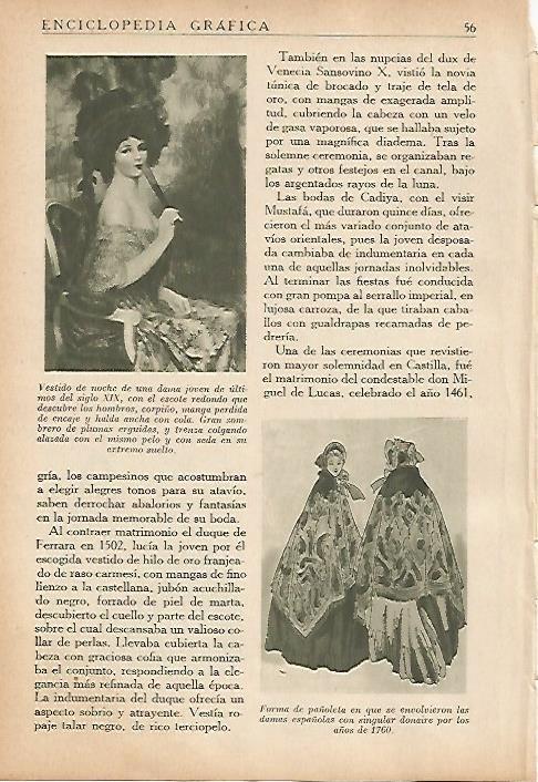 LAMINA 5431: Vestido de noche del siglo XIX