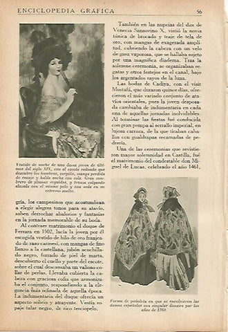 LAMINA 5431: Vestido de noche del siglo XIX