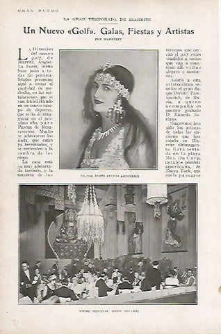 LAMINA BLANCO Y NEGRO 7795: Noche oriental en Biarritz