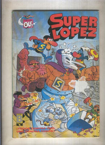 Coleccion Ole: Superlopez numero 3-SL: Todos contra uno..(numerado 4 en trasera)