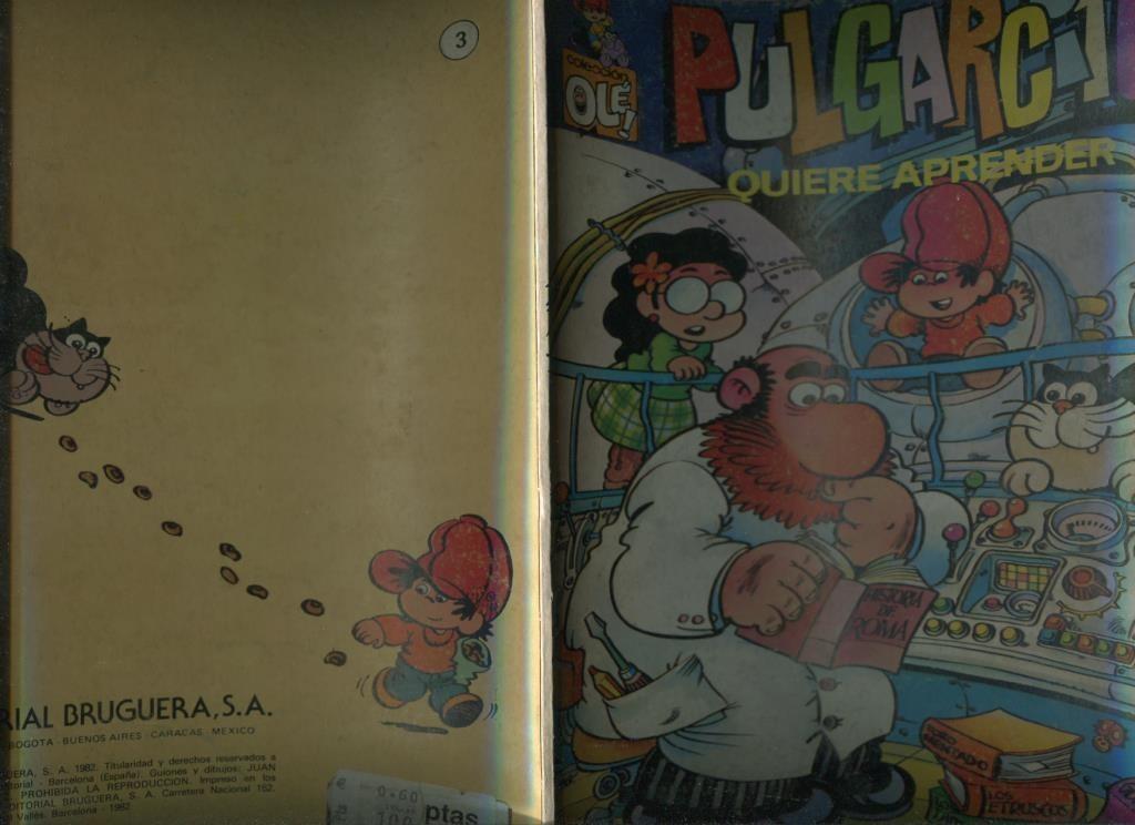 Coleccion Ole Pulgarcito numero 3: Quiere aprender (numerado 7 en trasera)