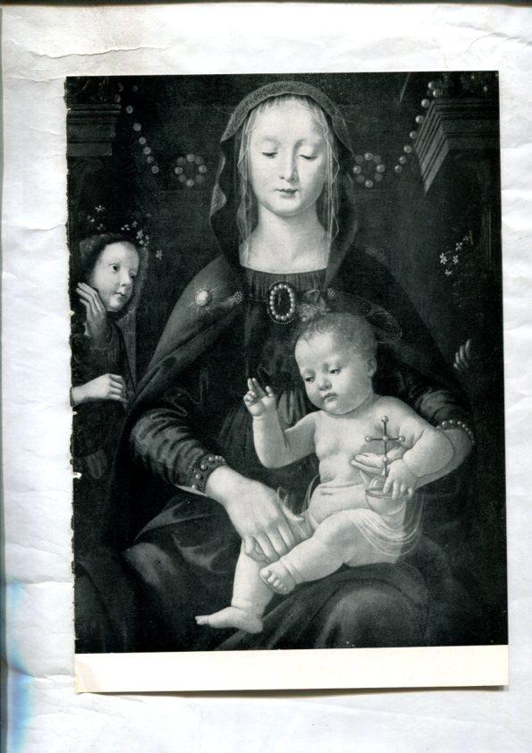  LEI racconti della vita di Maria: Lamina 16: La vergine col bambino por Domenico Ghirlandaio y 